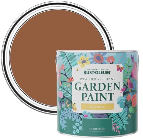 Rust-Oleum Mould Resistant Garden Paint in Matt Finish - Terracotta 2.5 litre