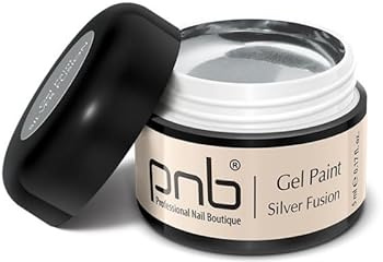 PNB Silver Fusion Gel-Nagellack, Professioneller Nagellack, Silber, Hochpigmentiert Schimmernder Finish 5 ml