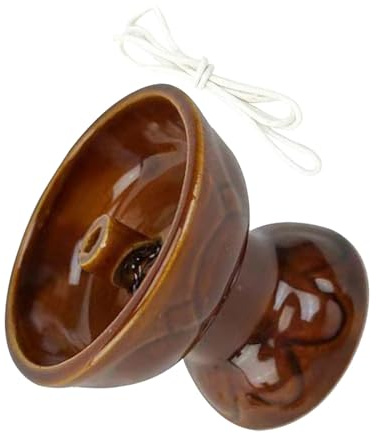 EXCEART Lámpara de Aceite de Cerámica Estilo Chino para Uso Interior, Fácil de Usar y Decorar en Bodas o Fiestas con Diseño Delicado y Acabado Fino
