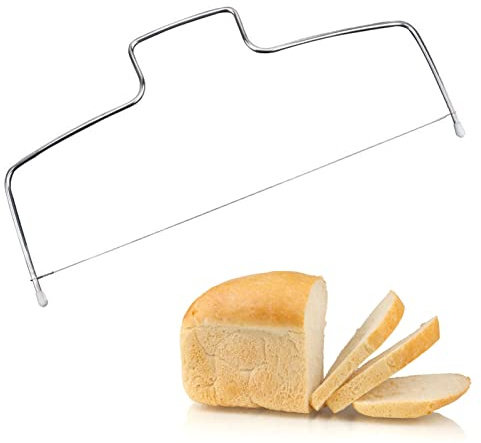 Jelquix Cake Leveler Justerbar Fräs i Rostfritt Stål för Bakning, 8-växlad Design, Perfekt för Tårtälskare och Nybörjare, 1 Antal (En tråd)