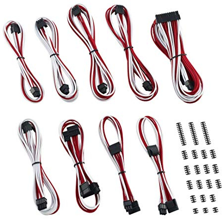 CableMod Classic ModMesh RT-Series ASUS ROG/Seasonic – Weiß/Rot