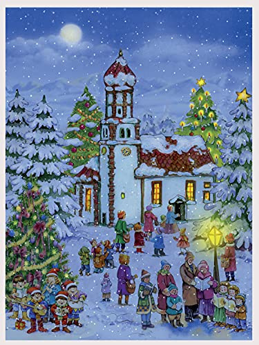 Adventskalender Weihnachtskapelle: Papier Adventskalender