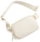 Telena Bauchtasche Damen Gürteltasche Herren, Sport Mode Hüfttaschen Frauen Brustbeutel Umhängetasche Crossbody Bag mit verstellbarem Riemen Beige