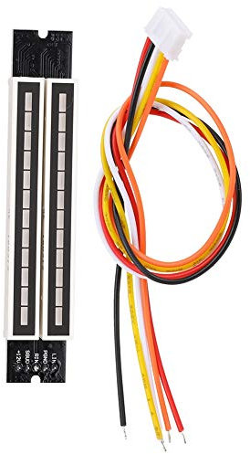 Double Indicateur Stéréo à 12 Niveaux VU-mètre Carte Amplificateur Stéréo Réglable Mini Module de Carte de Niveau de Vitesse de la Lumière avec Mode AGC