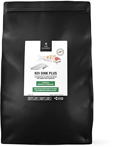FIVE ELEMENTS® Koi Sink Plus | 6,0 kg | optimal als Frühjahr-Futter | sinkendes Koi-Futter | hochwertige Inhaltsstoffe