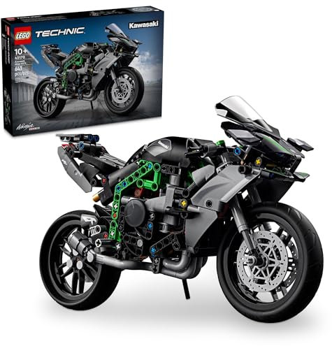 LEGO Technic 42170 Kawasaki Ninja H2R Motorrad-Spielzeug, Bauspielzeug für Kinder, Jungen & Mädchen, ab 10 Jahren, mit Ständer für Display, Modellbausatz, Geschenk zu Weihnachten
