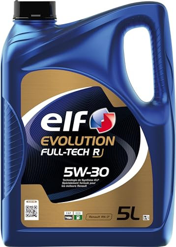 ELF EVOLUTION FULL-TECH R 5W-30, Huile moteur essence et Diesel, 5 litres