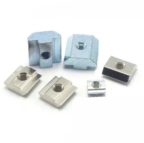 M3 M4 M5 M6 Gleitvierkantmuttern T-Hammerkopf-Gleitmutter für 2020 3030 4040 4545 Aluminiumprofil-Befestigungselement-40-M8 20 Stück