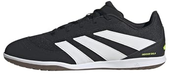 adidas Unisex - Vuxen PREDATOR CLUB Indoor Sala Football Boots, core black/ftwr white/lucid lemon, 39 1/3 EU