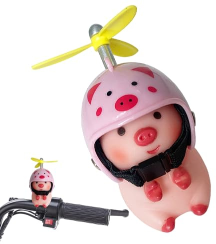 Générique Lenker-Spielzeug, Propeller, niedlich, Tier, Figur, Fahrrad, Spielzeug, Helm, niedliche Tierfigur, Schwein, Ornament, Lenker, Tier