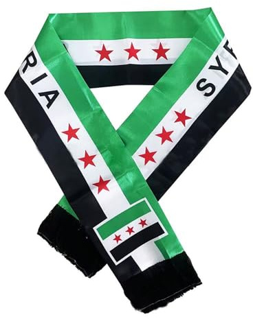 Syrien Flagge Syrische Syrian Flag Syria Free Grün Der Syrischen Revolution Von Schal - 135 X 14 Cm (2 Stück)