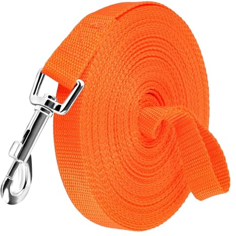 EOPUOZS Correa Perro Larga 10M, Correa de Entrenamiento para Perros Pequeños y Grandes, Cuerda para Perros con Lazo de Mano y Mosquetón en D