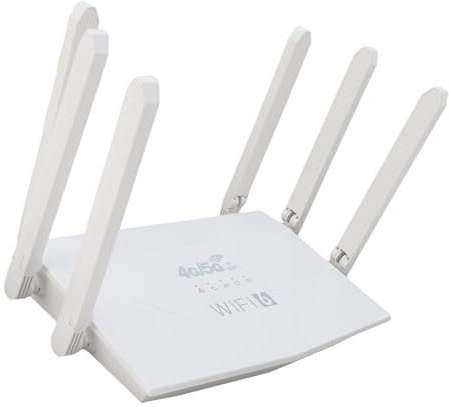Routeur WiFi 6 Router 4G 5G CPE LTE Routers de Jeu à Double Bande, 5000mAh, 2,4 GHz, 300 Mbps Déverrouiller Le Routeur Mobile WiFi Hotspot avec Emplacement pour Carte SIM, 6