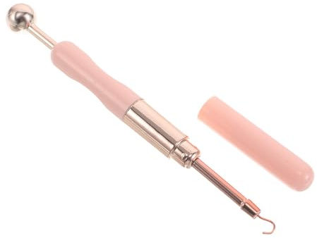 LOLIPPYY Strumento di Assistenza per Gioielli Portatile Doppia Testa Rosa, Supporto per Chiusura Braccialetti e Orecchini, Aiutante per Indossare Gioielli per Mobilità Ridotta, Adatto