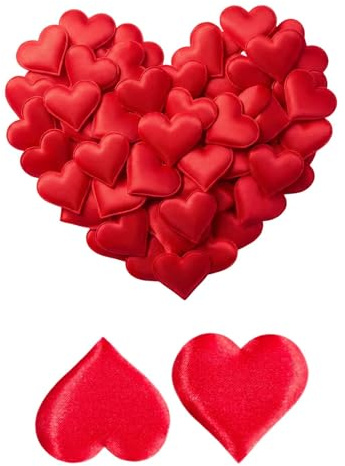 Herz Deko Streudeko Herzen 100 Stück 3,5 Cm Rot, Streudeko Herzen Für Valentinstag Deko, Verlobung Deko & Hochzeit, Wiederverwendbares Herz Konfetti Für Tischdeko Geburtstag & Romantische Anlässe