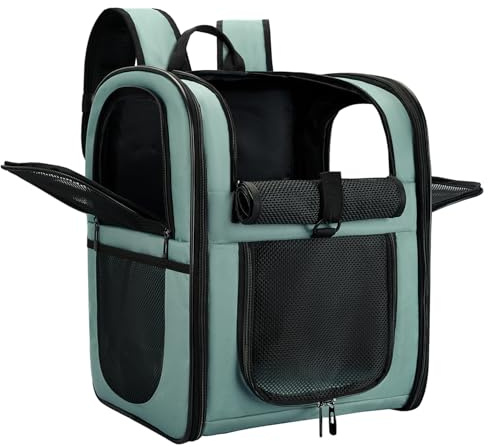 Apollo Walker Mochila transportadora para Mascotas para Gatos y Perros pequeños, Cachorros, Entrada de Dos Caras, características de Seguridad y Soporte de Espalda Acolchada para Viajes, Senderismo,