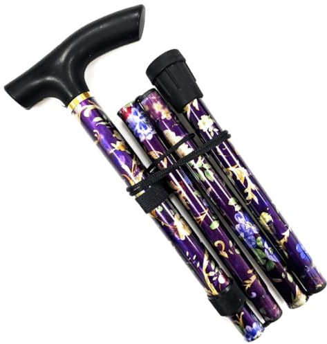 VIROSA Floral Walking Stick, Lightweight Foldable, Extendable Adjustable Walking Cane | Flexible and Durable | Walking Aid Mobility Aid | Collapsible Walking Stick