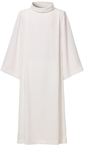 BLESSUME Robe liturgique pour prêtre d'église, L