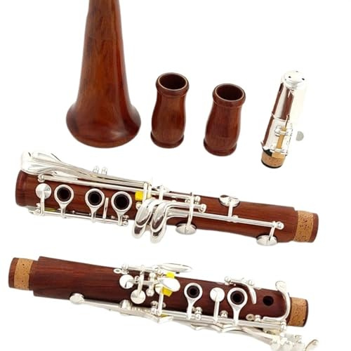 Anfänger klarinette Professionelle Klarinette Aus Rotem Holz, Bb-Palisander, Versilberte Tasten, Massivholz