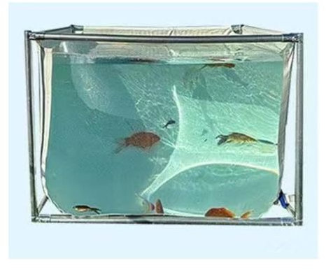 Piscine Fuori Terra, Trasparente Stagno dei Pesci, Allevamento Orologio, All'aperto Deposito d'Acqua Giocare con L'acqua, con Scarico, Scelta Multipla di Dimensioni(Clear,120x100x50CM)