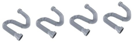 Hemobllo 4pièces Tuyau De Drainage Flexible Avec Raccords Étanche Pour Évier De Cuisine Et Lave-linge Tuyau Vidange Rétractable Avec Anneaux Étanchéité Adapté Plupart Modèles