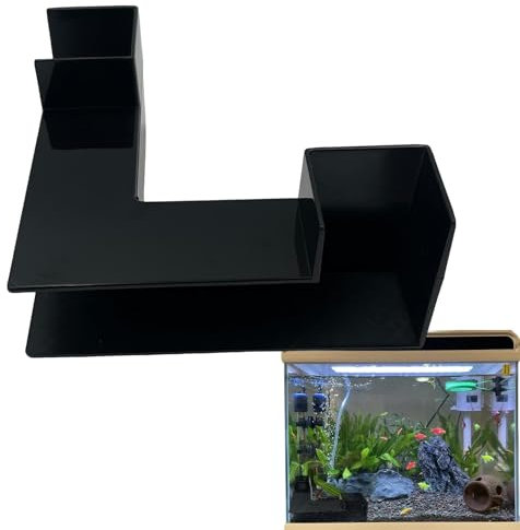 Dranng Shrimp Cave Aquarium Tunnel, Fish Hi Deout For Aquarium Tunnel,corner Fish Tank Ornament, Fish Tank Underground Tunnel, Shrimp Tank Accessories,Fish Cave For Aquarium H Ideout