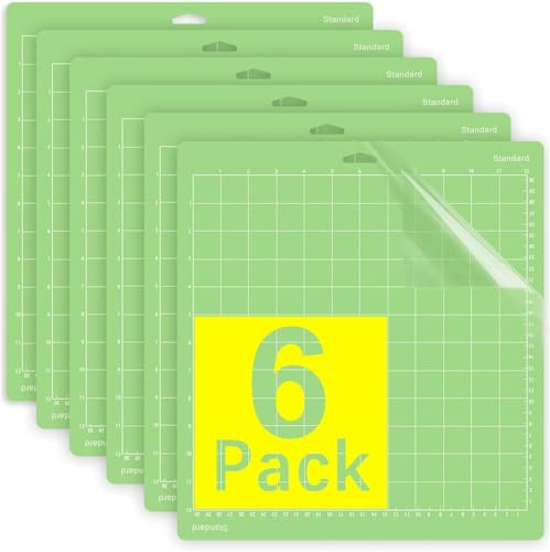 JMIATRY 6 Stück Schneidematte 12X12in, Schneidematte, Grün Schneidunterlage für Bastelprojekte