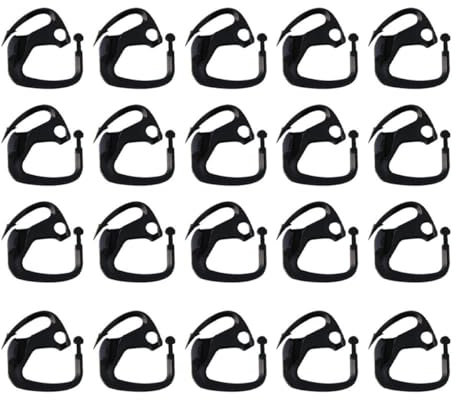 CIYODO 20pezzi Ganci Per Rete Ombreggiante Esterna Clip Per Appendere Tende Accessori Per Serra e Articoli Da Resistente e Durevole