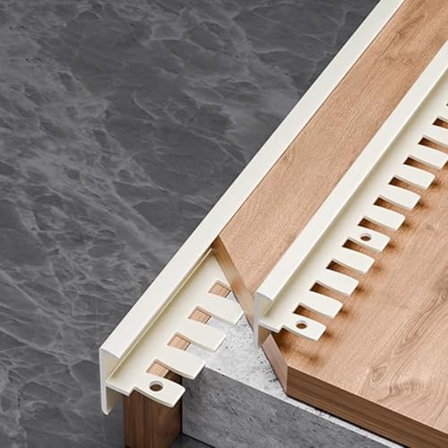 Perfil flexible de metal para escalera, para laminado y azulejos, 90 cm, acabado mate, paquete de 3 unidades, protección antideslizante para mayor seguridad y estilo