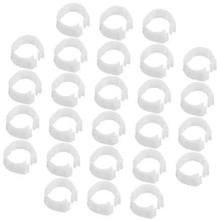 SEWACC 200pcs Pigeon Leg Bands Identification Ring Bird Foot Rings for Pigeon Tags Poultry Clip Leg Bands for Poultry Identification