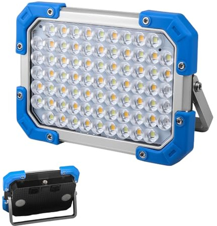 Lámpara De Trabajo LED Recargable Linterna Magnetica De Area Con 7 Modos