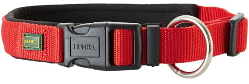 Collare Neopren Vario Plus 30-35 cm, 20 mmNylon rosso/Neopren nero