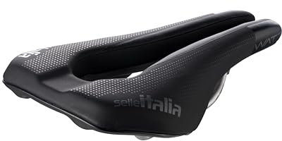 Selle Italia WATT TI 316 Gel Superflow - Sella Bici da Triathlon e Crono, Foro Anatomico, Inserto Antiscivolo - Taglia unica, Nero