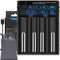 Universal Fast 18650 Battery Charger with LCD Display Battery Capacity Information, Suitable for 3.7v 1.2v Batteries 26650 18650 18490 18350 17670 17500 16340 14500 RCR123A Ni-MH Ni-Cd AAA AA