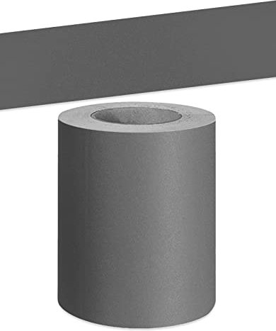 VisitRyl Self-Adhesive Wallpaper Border for Living Room Kitchen Bathroom Removable Waterproof Floor Strip PVC Decorative Border Dark Grey Matte 10 cm x 500 cm (BZBK-de-10007)