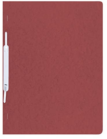DONAU 8652001PL-04 Schnellhefter Pressspan A4 / 10er Pack - 10 Stück/Farbe: Rot/Kartonschnellhefter für DIN A4 390 g/m² - Pappe Extrastark/für Schule Job Büro und zu Hause