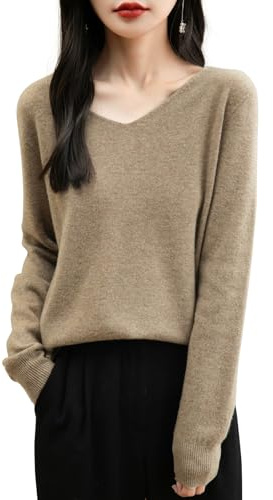 Chanyarn Damen 100% Merinowolle Pullover 2024 First-Line-Ready-to-Wear Langarm Nahtloser Strickpullover