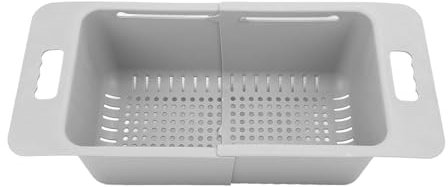 Headerbs Organisateur de Congélateur Coffre Réglable, Panier de Congélateur Coffre, Organisateur de Rangement Réglable en Profondeur, Séparateur de Poubelle Extensible avec Poignée pour