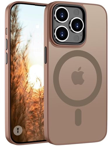 ORDA Magnetic Case for iPhone 11 Pro Case Compatible with MagSafe for iphone 11 Pro phone case Translucent Matte Back Slim Shockproof Phone Cover phone case for iphone 11 Pro 5.8-Inch Desert Gold
