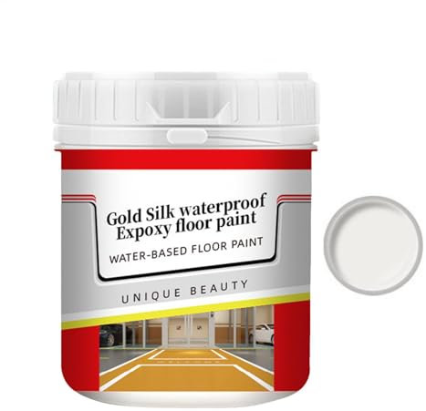 GkgWuxf Pintura epoxi para pisos, pintura antideslizante a base de agua, para uso interior y exterior, bloquea el aire y el agua, pintura epoxi para carreteras residenciales
