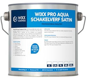 Wixx PRO Aqua Schaltfarbe Satin - 2,5L - RAL 7016 | Anthrazitgrau