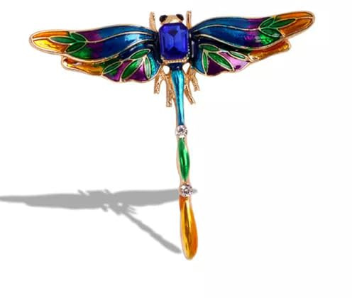 Mode Libelle Brosche Schöne Multicolor Jugendstil Emaille Schmuck-Coloful