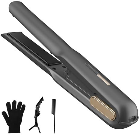 Mini Fer a Lisser Sans Fil, Lisseur Boucleur Cheveux 2 en 1, en Titanium Rechargeable par USB, Mini Lisseur de Voyage avec 2 Niveaux de Temps Réglable
