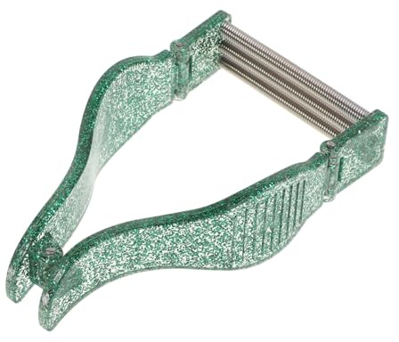 Feder Epilierer Gesichtshaarentferner Manuell, Frauen | Metallfeder mit Kunststoff, Grün, Präzise Form für Kinnbart und Schnurrbart, Sanft bei Sensibler Haut