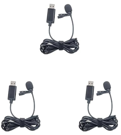 Ddujbtp USB Microphone Lapel Lavalier Clip-on Mic Buttonhole For Smart Phone Clip-on Microphones For Pc