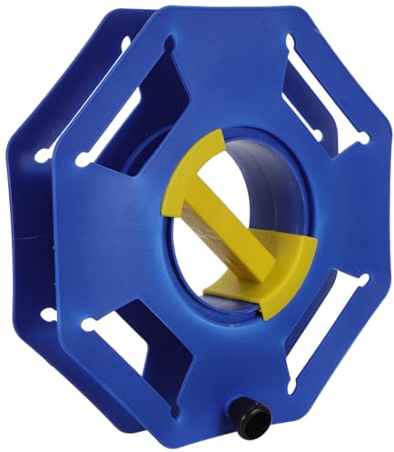 DOITOOL Bobina Avvolgicavo Retrattile in Plastica Blu con Maniglia Girevole Centrale, Rotolo Stoccaggio Cavi per Uso Domestico, Campeggio e Officina, Portatile e Resistente