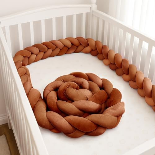 Aocase Langlebiges Stabiles Stillkissen mit Rundumschutz -Teppich und dekoratives Plüschkissen für Babybett,G03,500cm