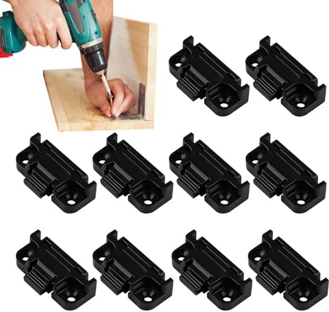 Juego de 10 conectores de columna romana, de clip ajustable desmontable para muebles, accesorios de unión de gabinete de liberación rápida, estructura de diseño de bloqueo de metal duradero