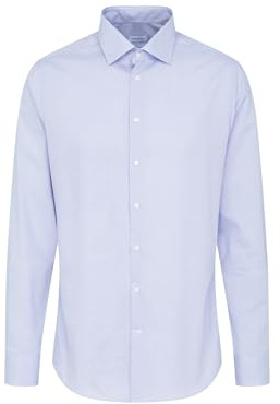 Seidensticker Hombre Seidensticker Herren Business Hemd Slim Fit Camisa, Azul (Light Blue 12), 38
