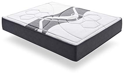 ECCOX - Luxury Memory Graphen Viskoelastische Matratze - Höhe 30cm - HR-Schaumkern mit hoher Anpassungsfähigkeit Visko-Graphen + Supersoft mit hoher Dichte - Mittlere bis hohe Festigkeit (135x200 cm)